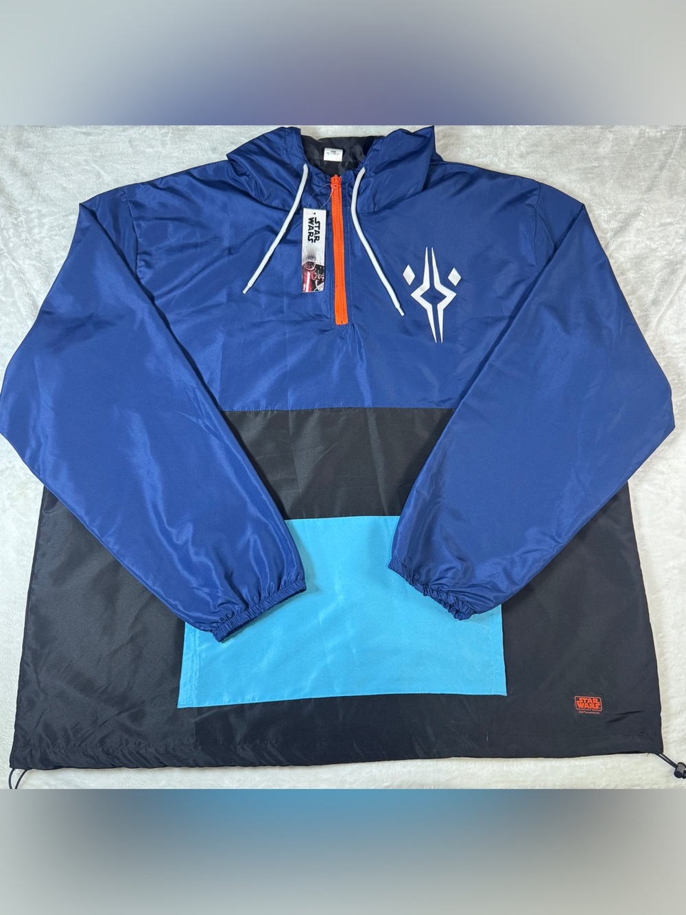 Star Wars Ahsoka Tano CultureFly Colorblock Anorak Windbreaker Jacket XXL